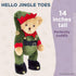 14 Inch Bearington Jingle Toes Christmas Plush, Teddy Bear, Elf Stuffed Animal