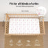 3 Pack 52x28 Baby Crib Sheets Girl, Toddler Bed Sheets Fitted for Standard Crib and Toddler Mattresses, Super Soft