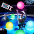 3 Otters 4PCS Light Up Beach Balls, 12" Glow Pool Balls with Remote Control for Kids Summer Parties