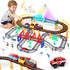 SANANT 2 in 1 DIY Tracks Electric Train Set Toy for Kids Ages