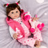 Aori 22 inch Lifelike Reborn Baby Doll with Feeding Toy Accessories Gift Set