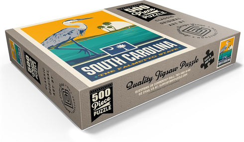 MyPuzzle South Carolina: The Palmetto State - Premium 500 Piece Jigsaw Puzzle for Adults