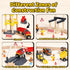 68PCS Set Set 2-4, Playset 3 Lehoo Castle Wooden Train - Toy Train for Toddlers Wooden Train Track for Kids w/Crane