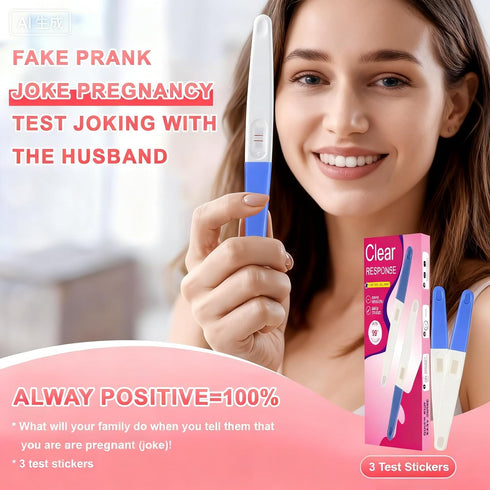 ALLROAD (3 Fake Pregnancy Test Prank Joke False Pregancy Test Kit, Early Result Pregnancy Test Always Turns Positive