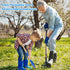 Set: 5-Piece Theefun Kids Garden Tool Safe Toddler Size Hoe, Rake, Shovel, Leaf Rake, Broom Kids Gardening Tools
