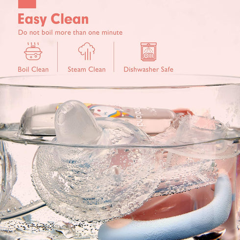 hahaland Sippy Cups for Baby 6-12 Months, 2 in 1 Spout & Straw Unicorns Sippy Cups for Toddlers, No Spill