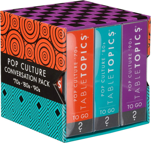 TableTopics Pop Culture Conversation Pack - 70's, 80's, and 90's Cards for Great Memories and Gifts