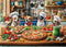 Funny Dog Pizza Jigsaw Puzzle, 1000 Piece Puzzle for Adults, Food Kitchen
