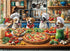 Funny Dog Pizza Jigsaw Puzzle, 1000 Piece Puzzle for Adults, Food Kitchen