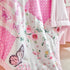 Set 3 Set Patchwork Crib Bedding Butterfly Plaid Floral Design Pieces Baby Girl Cute Quilted Comforter with Fitted