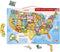Janod - Magnetic USA Map 19.7-Inches x 13.4-Inches - for Children 7-12