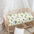 QINBEIDU 28"x52" Green Tractor Farm Fitted Crib Sheet Yellow Sun and Rice Crops Standard Crib Mattress Fitted Sheet