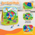 Animal Bean Bag Toss Game, Kids Outdoor Toys with Double-Sided Foldable Cornhole Board for Family Fun