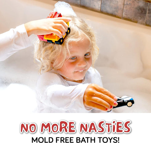 SplashEZ Mold Free Bath Toys for Babies, No Hole Bath Toys for Tub, Beach, Pool, BPA-Free Infant Fun