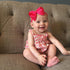 WillingTee Baby Girls 4.5 Inch Grosgrain Ribbon Boutique Hair Bows Headband, 30 Colors