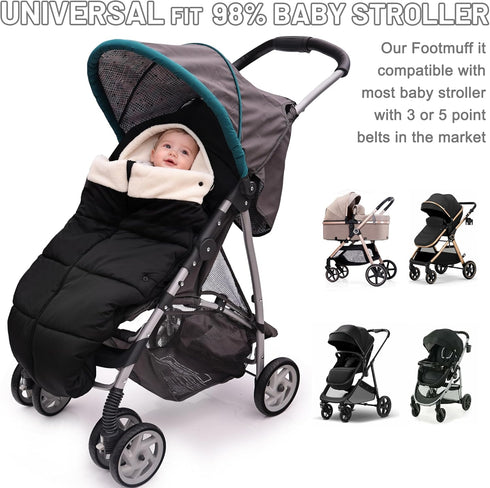 yarboofo Winter Warm Bunting Bags Universal, Baby Stoller Sleep Bag Cold Weather, Waterproof Toddler Footmuff