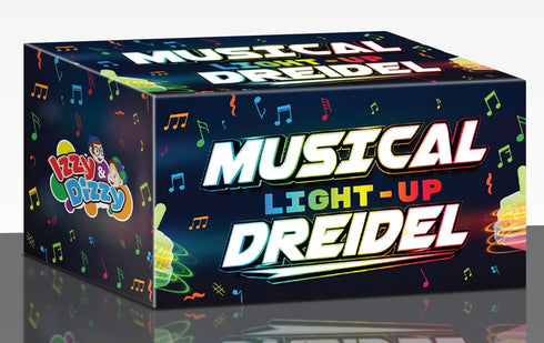 2 Pack Izzy 'n' Dizzy Musical Dreidel - Hanukkah Dreidel - Sings Oh Draidel as it Lights Up - Light Up Dreidels