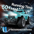 DEERC Remote Control Truck, 1:16 RC Car with Fog Mist & Music, 2.4GHz All Terrain SUV Gifts for Boys