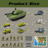 Playset, 12 4 3 3 4 5 6 Military Tank Toy Army Tank Toys with Pcs Army Men, Military Vehicles, Pull Back Fighter Jets