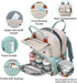 Backpack, Backpack Legestori Diaper Bag Baby Diaper Bag for Girls Boys, Multipurpose Baby for Women, Large Baby