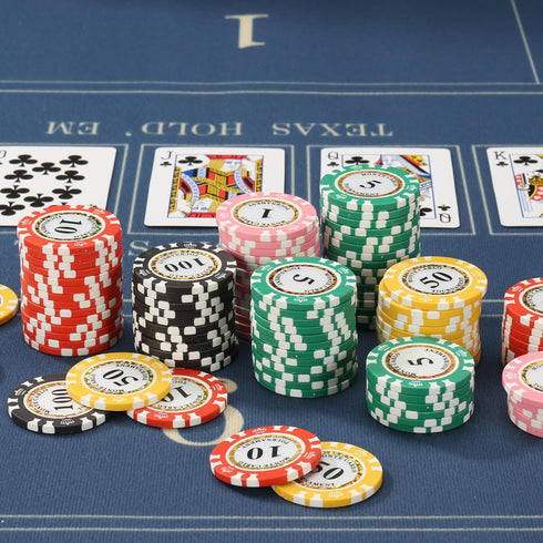 Premium Numbered Poker Chips for Card Board Game, for Texas Hold'em, Blackjack, Card Club or Late Night Poker Games.