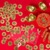 Boao 100 Pieces Chinese Coins, Chinese New Year Feng Shui Coins I-Ching Ornament for Wealth and Good Luck (1.1 Inch)