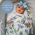 Swaddle Blanket | 100% Muslin Cotton | Newborn and Baby Nursery Essentials, Registry | Hydrangea Print