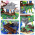 3000PCS Micro Mini Blocks Peach Blossom Pond Bonsai Tree Building Kit, Traditional Architecture Kit for 14+ Kids or