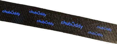 CHU-BUDDY Chew Holder, Black Screen Print, Black Tether, Natural Strap
