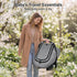 2 Rquite Car Seat Cover Baby, Carseat Covers Boy Girl, Layers Window -Breathable Mesh & Wind/Sun Shade, Infant Car Seat