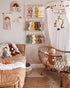 (Beige-1) POVETIRE Baby Headband Holder, Hair Bows and Accessories Storage Organizer, Wall Hanging Decor for Nursery