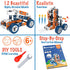 12-in-1 STEM Kit Toy for Kids - 152 Piece Construction Building Set for Boys and Girls Ages 4-12