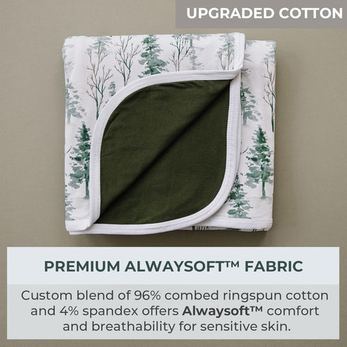 Pobibaby Soft Neutral Baby Blanket - Comfortable Premium Cotton Toddler Quilt, Ideal for Boys and Girls - Perfect Baby