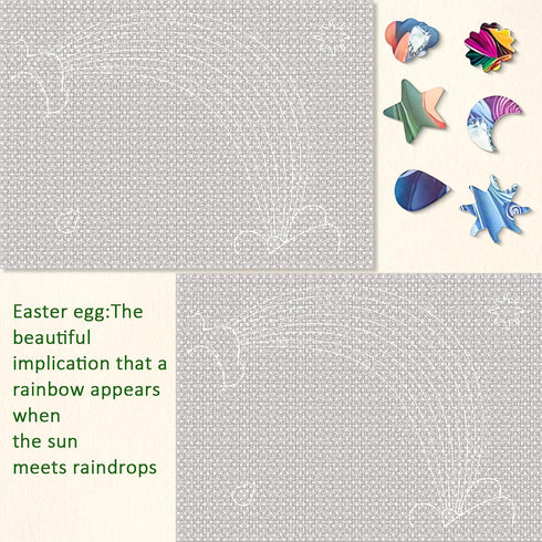 1000 2 Pack Puzzles for Adults Pieces, Unique Jigsaw Puzzle for Adults, Garden Town and Darkness Theme, Idea Family