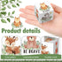Vertintong 6 1.6 Inch Pcs Inspirational Woodland Nursery Decor Animals Wall Decor Stuff Wooden Forest Animals Bear