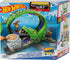 Hot Wheels Toy Car Track Set, Gator Loop Attack Playset in Pizza Place with 1:64 Scale Car, Connects to Other Sets