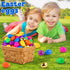 FLYSNK 200 Pack 3 Inch 6 Large Easter Eggs Bulk Include Surprise Golden Eggs, Bright Colors Fillable Plastic Easter Egg