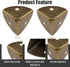 Zorveiio 24pcs Antique Corner Guards Box Edge Protector, Shelf Edge Protector Decorative, Wood Guard Corner Hardware