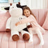 IKASA Giant Cow Stuffed Animal - 30 Inches Big Cow Plush Toy