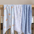 3-Pack, 1 (47" 47") 2 (38" 40") hahaland Muslin Swaddle Blankets Bamboo - Large x & Standard x - Breathable Silky Soft