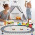 Set 3-5 4-8 Set 3 4 5 6 7 8+ Electric Train for Toddlers with Train Tracks Lights Up Steam Sign Realistic Music Sound