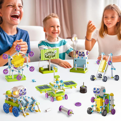 8-13 36-in-1 434 SMILESSKIDDO STEM Toys for Kids Years Old, Robotics Kit with Solar Power & Sensors, Pieces Learning
