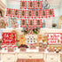 Hot Cocoa Bar Decoration Kit, Gingerbread Man Theme Hot Cocoa Bar Banner Christmas Hot Chocolate Bar Supplies Sign