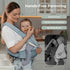 6-in-1 FRUITEAM Baby Carrier with Waist Stool/Hip Seat for Breastfeeding, One Size Fits All - Adapt to Newborn, Infant