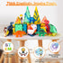 3-5, 3D 5-7, 3+ 4-8 8-12 Dinosaurs Egg Toys Magnetic Tiles Dinos for Kids Magnet Movable Animals Construction Tile