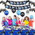 Video Game Party Supplies Set, Birthday Decoration for Boys, HAPPY BIRTHDAY Gamer Banner, Serves 20