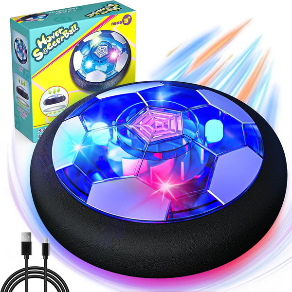 Rechargeable Hover Soccer Ball for Kids - Indoor Light-Up Air Power Floating Soccer Ball, Boy Birthday Gifts Age 4-12