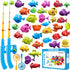 LILYBUDS Magnetic Fishing Game Toys for Kids Toddlers 3-5 4-8, Water Table Bathtub