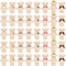 HyDren 40 Pcs Mini Bear Toy, 4.7 Inch Stuffed Tiny Bear, Back to School Gift, Soft Bear Keychain, Mini Stuffed Animal,