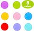 Hebayy 250 Transparent Bingo Counting Chip Plastic Markers, 3/4 Inch Diameter, 8 Color